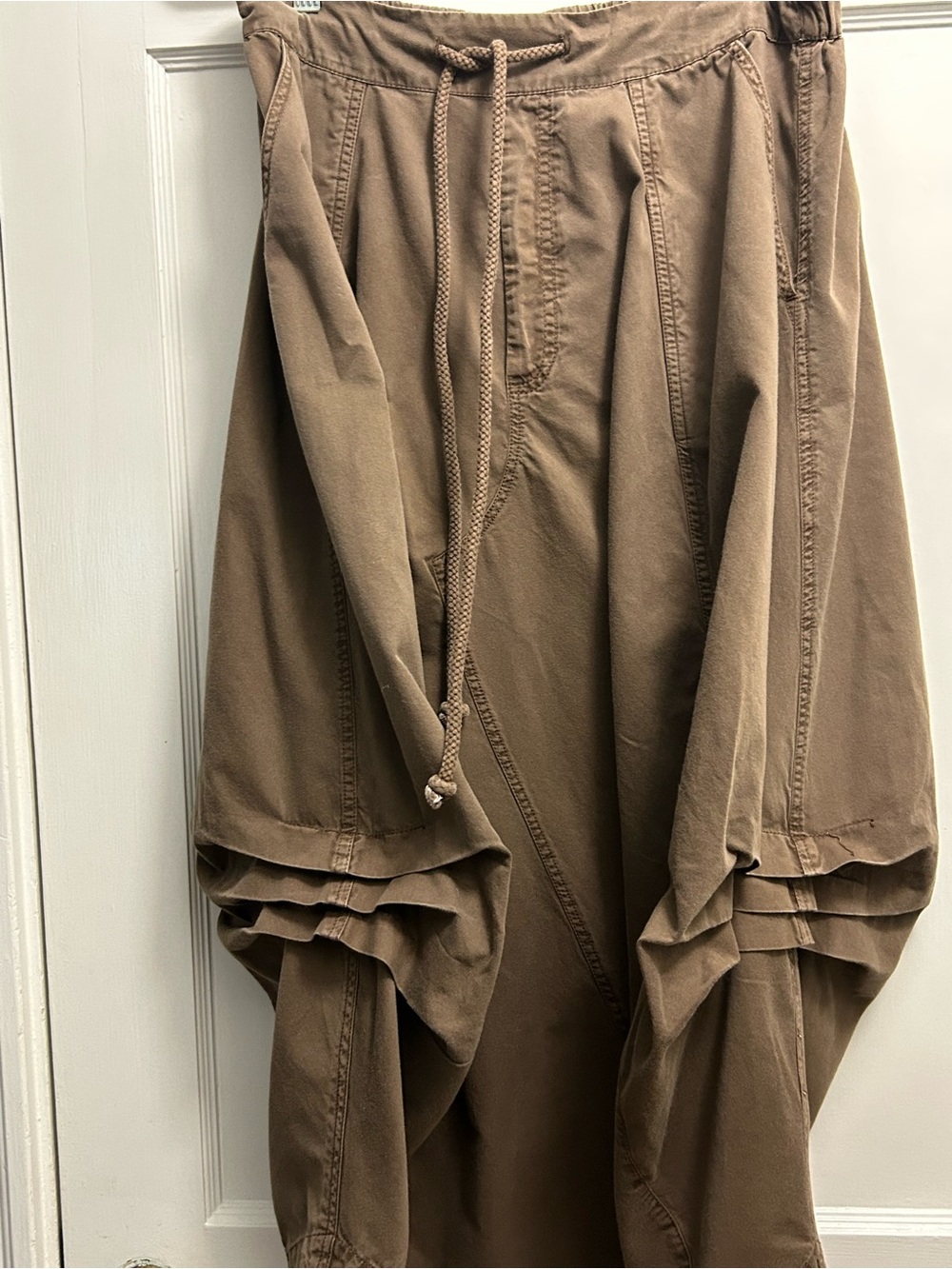 Free People ,So Comfortable and Soft, Cotton Bubble Skirt in a Faded Brown. - Picture 4 of 5